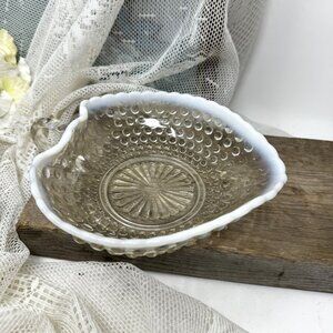 Vintage Hobnail Opalescent Glass Bowl